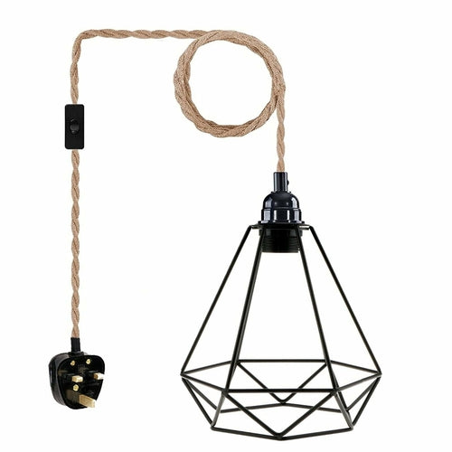 LEDSone Industrial Pendant Hanging Diamond cage E27 Lighting Fixture
